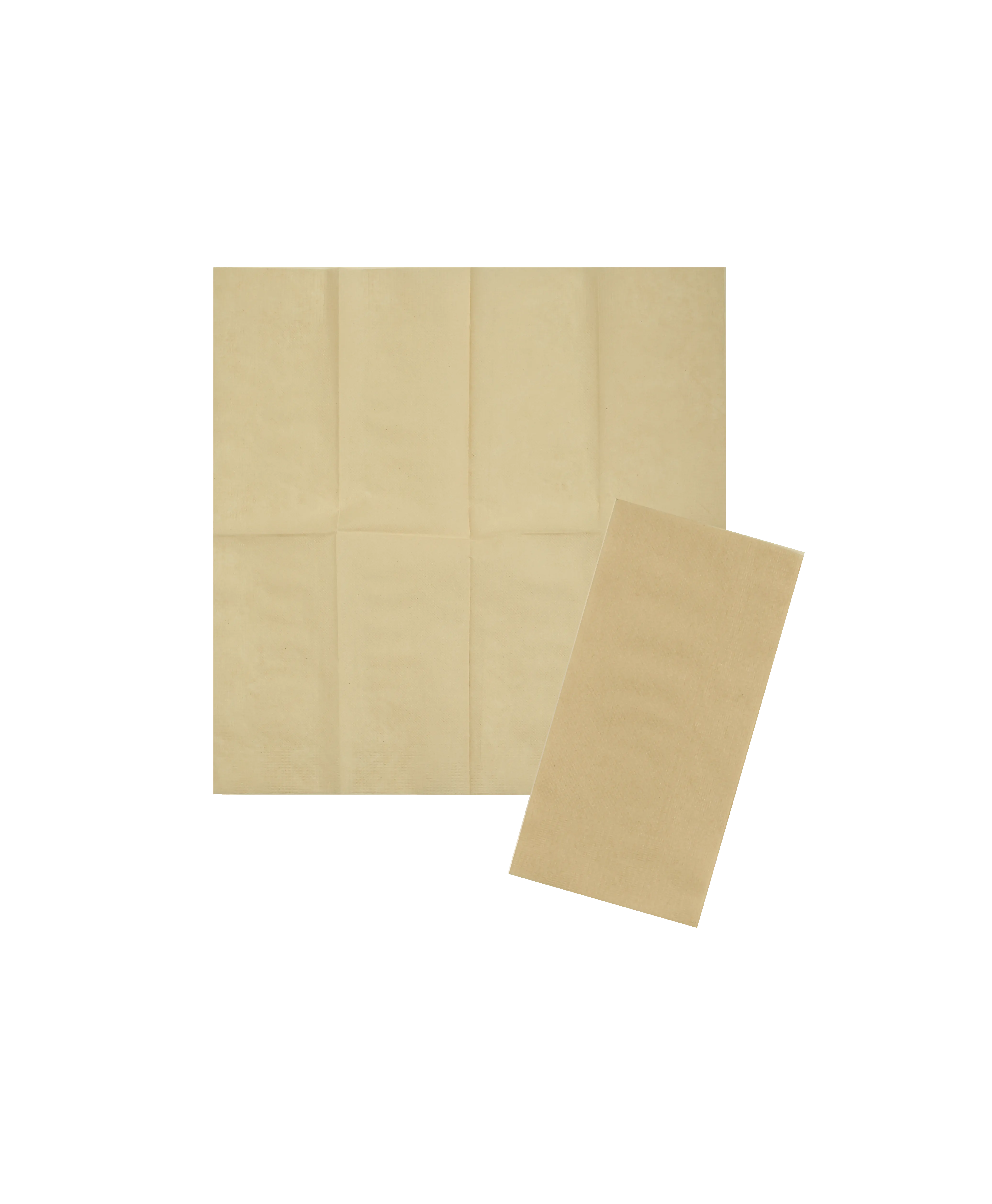 SERVIETTE | BEIGE | 1-LAGIG | 1/8 FALZ
